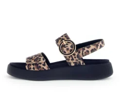 Sandal met riempjes beige