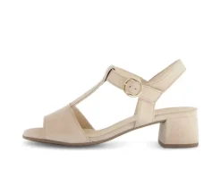Sandal met riempjes beige