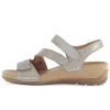 Sandal met riempjes beige