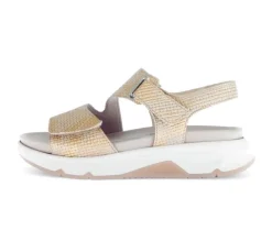 Sandal met riempjes beige