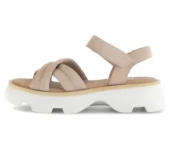 Sandal met riempjes beige