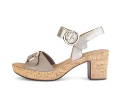 Sandal met riempjes beige