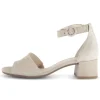 Sandal met riempjes beige