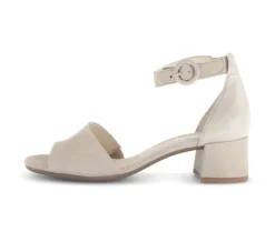 Sandal met riempjes beige