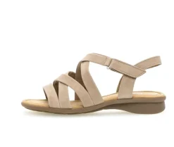Sandal met riempjes beige