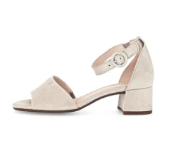 Sandal met riempjes beige