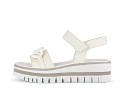 Sandal met riempjes beige