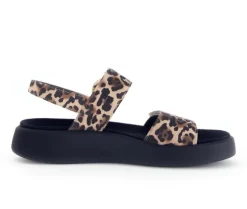 Sandal met riempjes beige