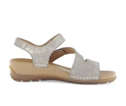 Sandal met riempjes beige