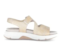 Sandal met riempjes beige