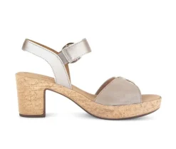 Sandal met riempjes beige
