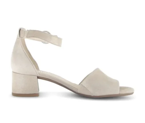 Sandal met riempjes beige