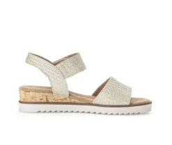 Sandal met riempjes beige