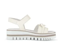 Sandal met riempjes beige