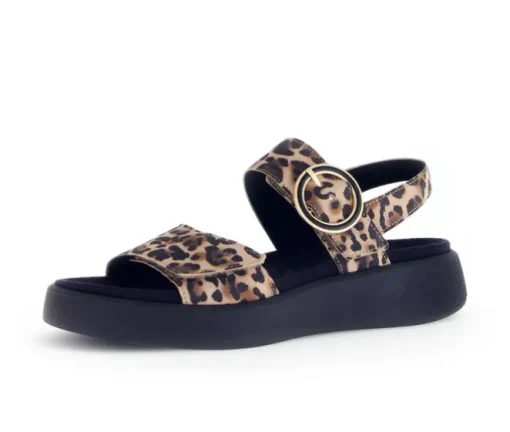 Sandal met riempjes beige