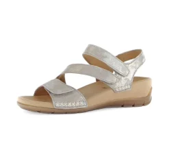 Sandal met riempjes beige