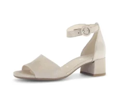 Sandal met riempjes beige