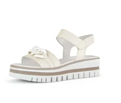 Sandal met riempjes beige