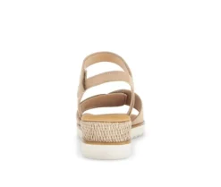 Sandal met riempjes beige