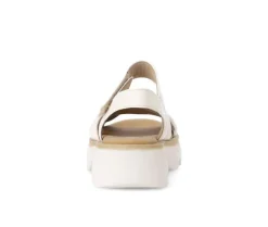 Sandal met riempjes beige