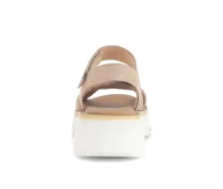 Sandal met riempjes beige