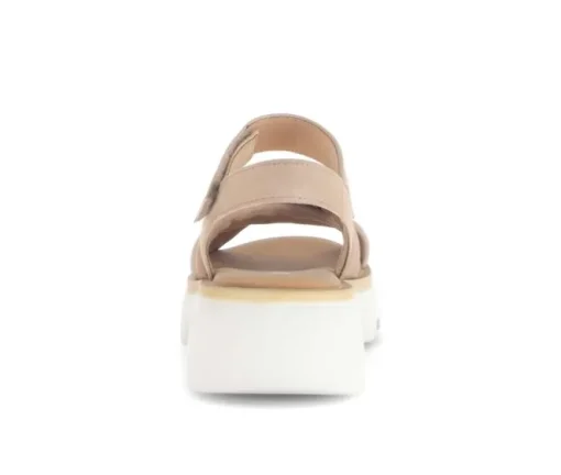 Sandal met riempjes beige