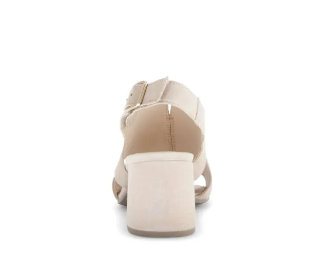 Sandal met riempjes beige