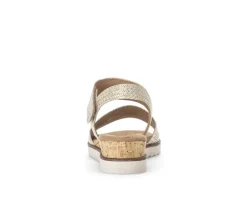 Sandal met riempjes beige