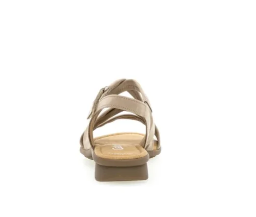 Sandal met riempjes beige