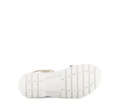 Sandal met riempjes beige