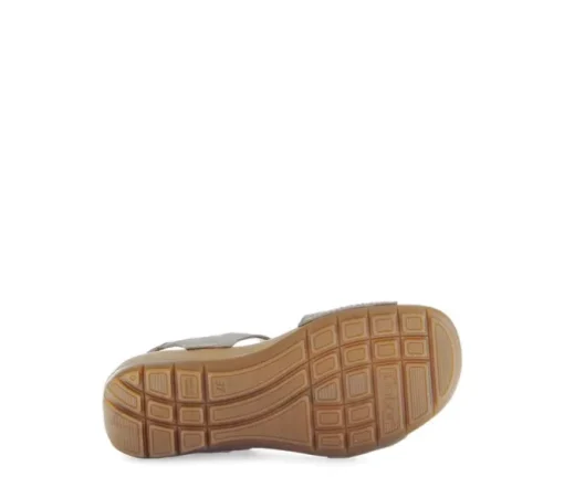 Sandal met riempjes beige