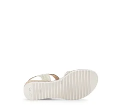 Sandal met riempjes beige