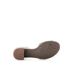 Sandal met riempjes beige