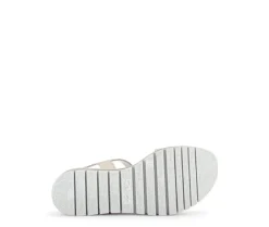 Sandal met riempjes beige