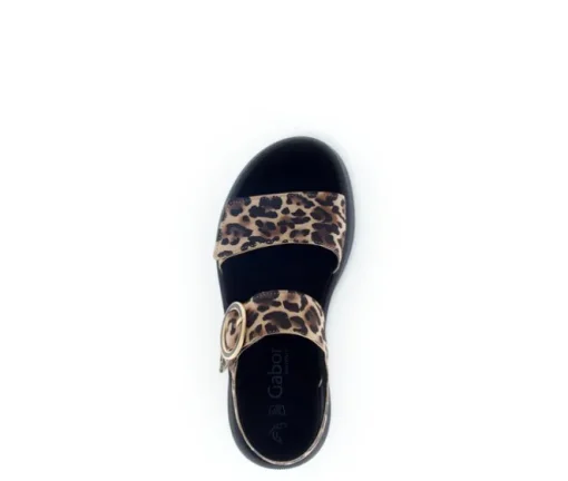Sandal met riempjes beige