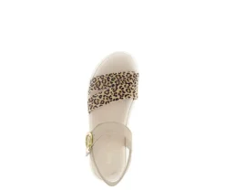 Sandal met riempjes beige