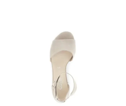 Sandal met riempjes beige