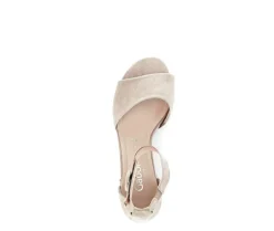 Sandal met riempjes beige