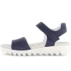 Sandal met riempjes blauw
