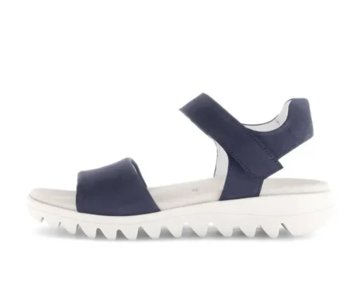 Sandal met riempjes blauw