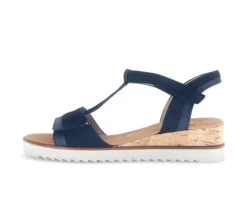 Sandal met riempjes blauw