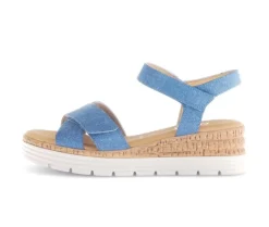 Sandal met riempjes blauw