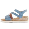 Sandal met riempjes blauw