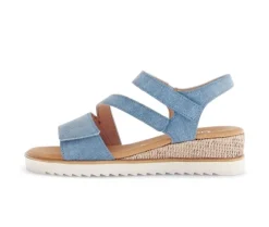 Sandal met riempjes blauw