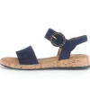 Sandal met riempjes blauw