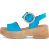Sandal met riempjes blauw
