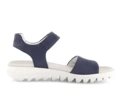 Sandal met riempjes blauw