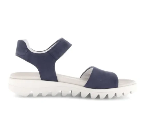 Sandal met riempjes blauw