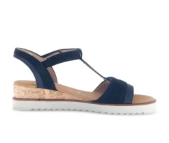 Sandal met riempjes blauw
