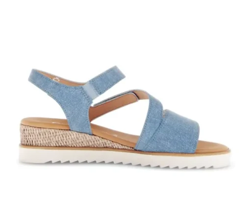 Sandal met riempjes blauw